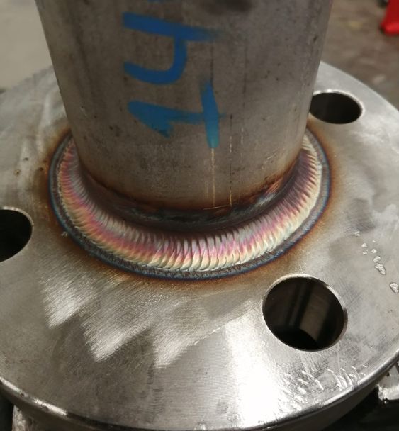 Montaje de tubería para gas